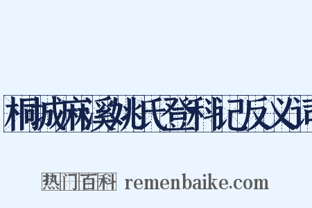 桐城麻溪姚氏登科记反义词是什么意思的图片